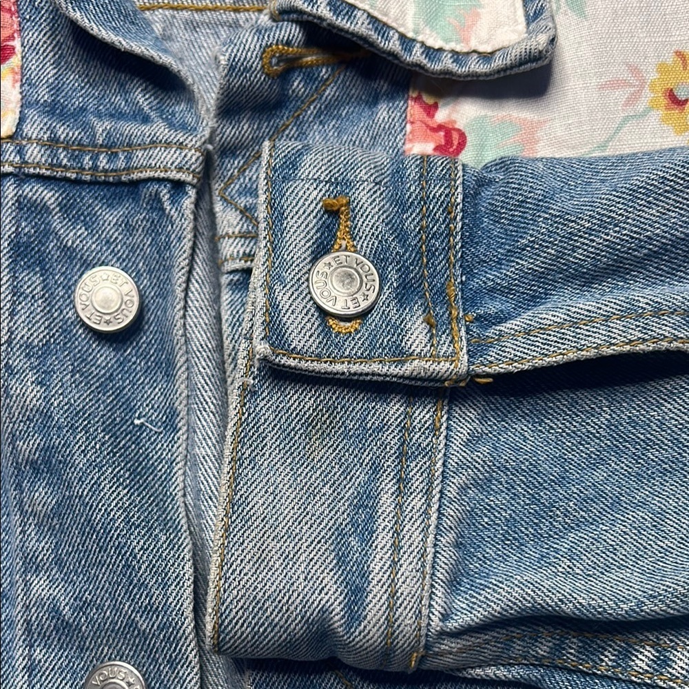 Vintage Et Vous Floral Denim Jacket - Picture 8 of 15